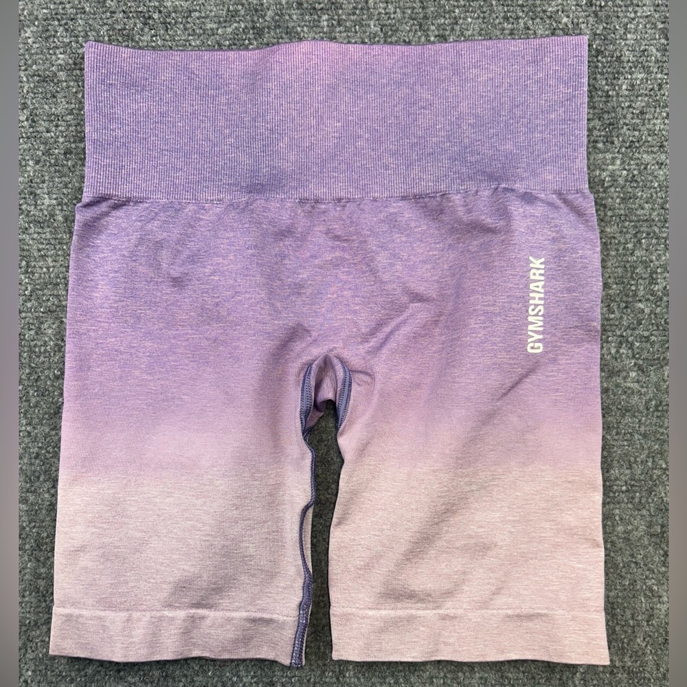 GYMSHARK Adapt Ombre Seamless Shorts - Light Purple Marl/Purple Size S
